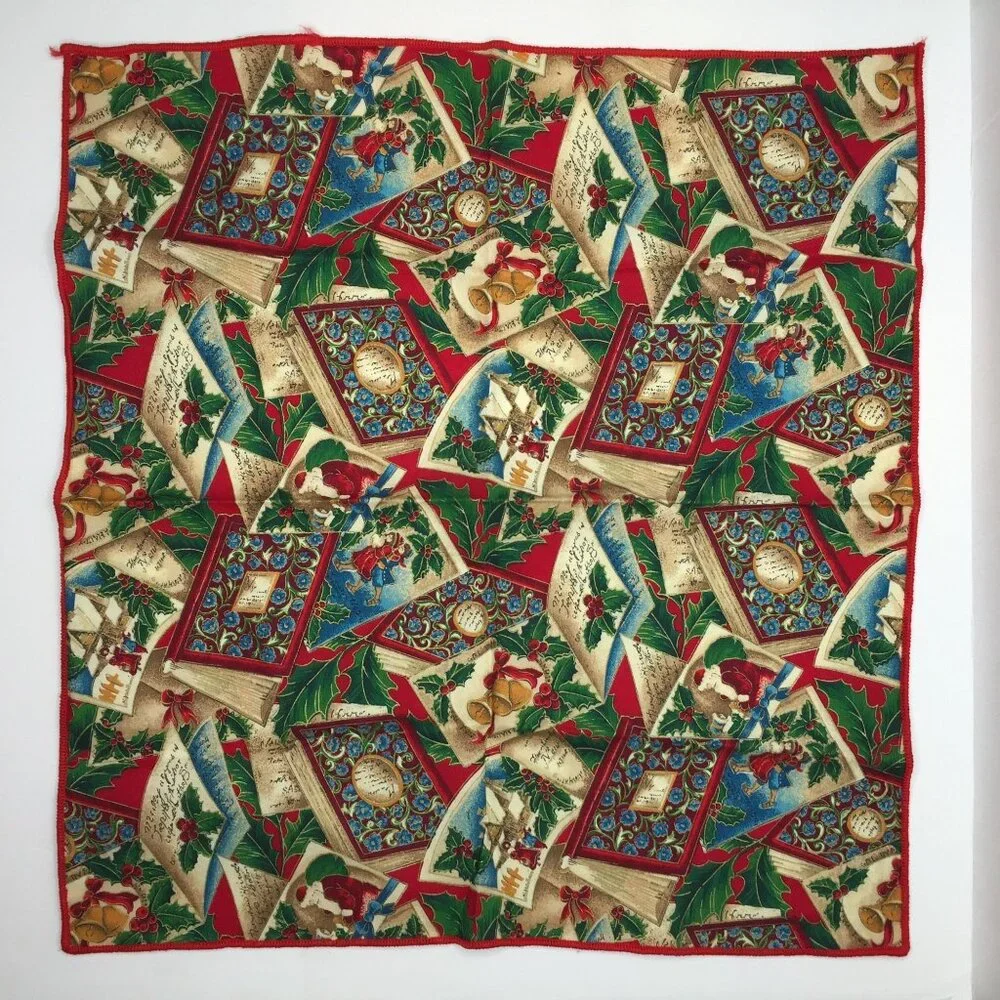 Vintage Joan Messmore Victorian Christmas Napkins 17x16